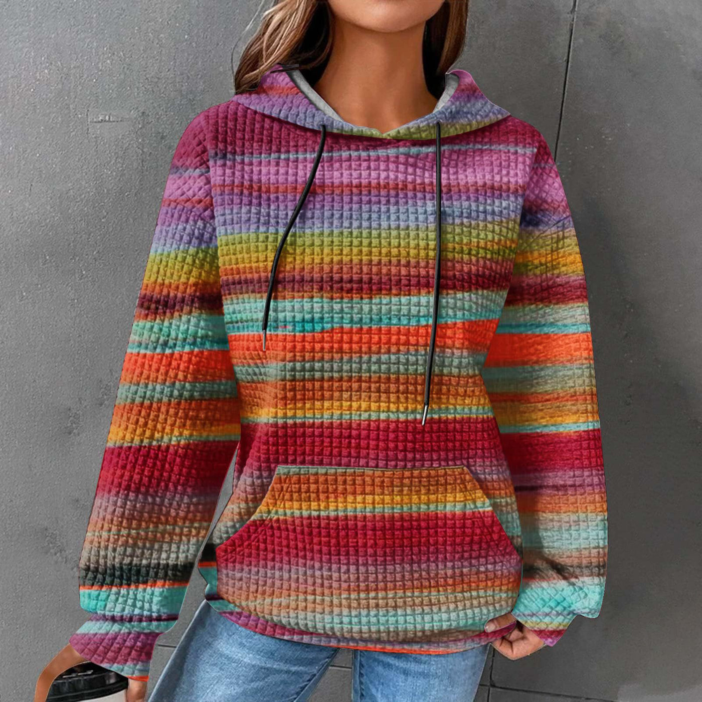 Fabiola | Autumn Stripes Hoodie
