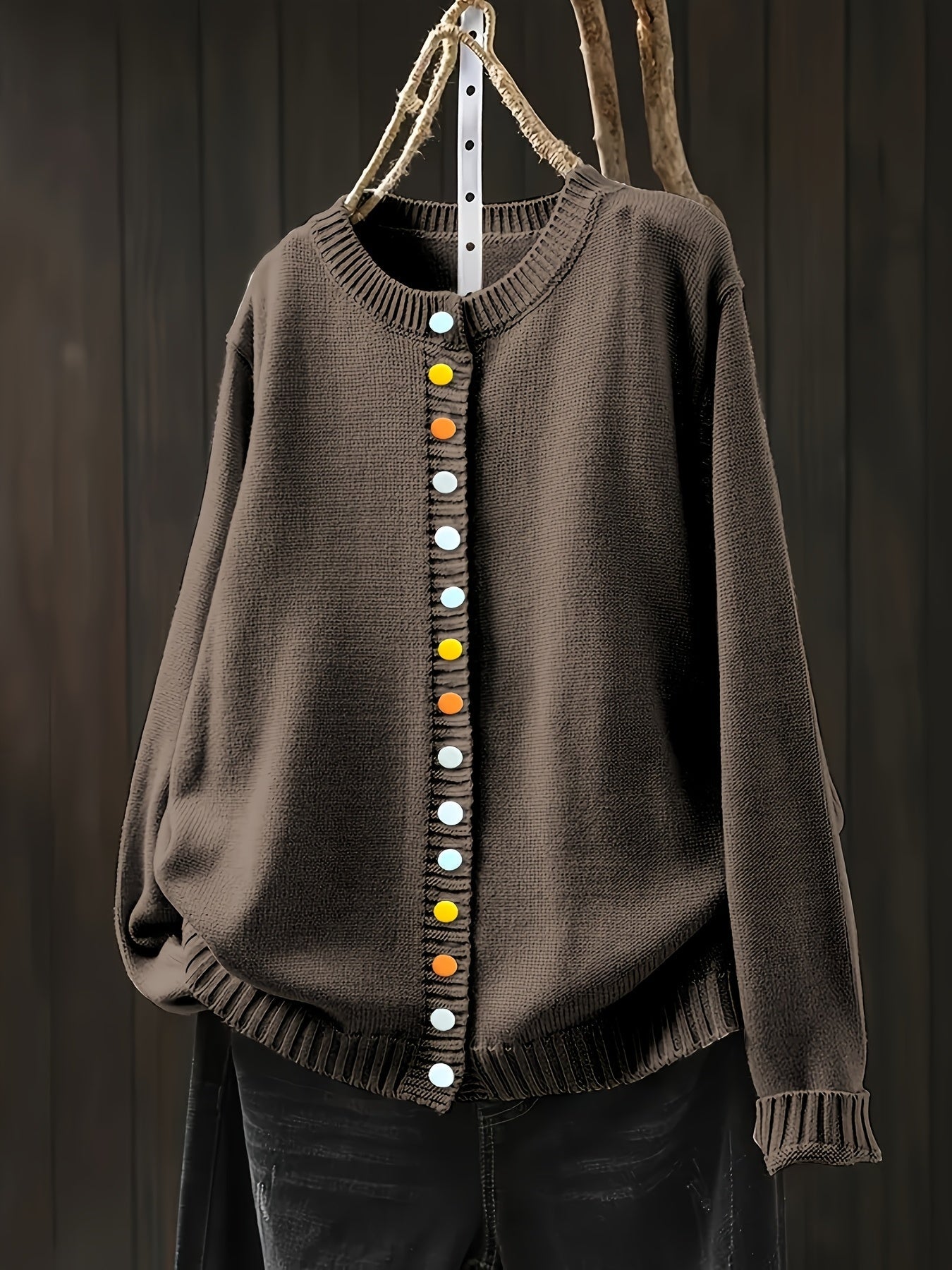 Amelia| Playful Button Sweater