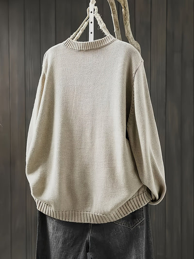 Amelia| Playful Button Sweater