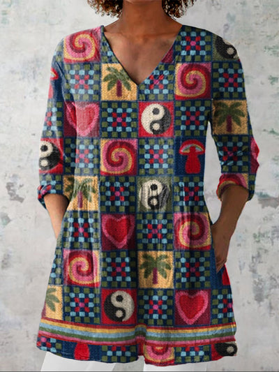 Fanchon | Boho Patchwork Blouse