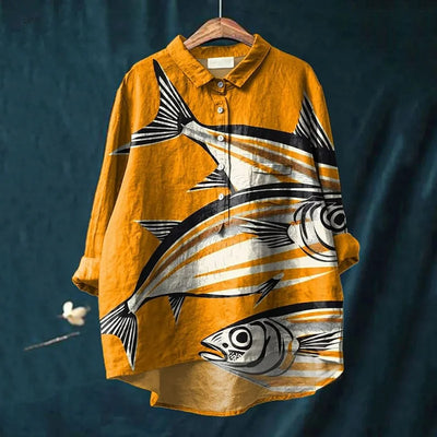 Elizabeth | Fish Frenzy Shirt