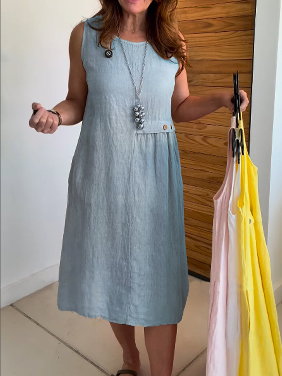Clara | Casual Button Detail Dress