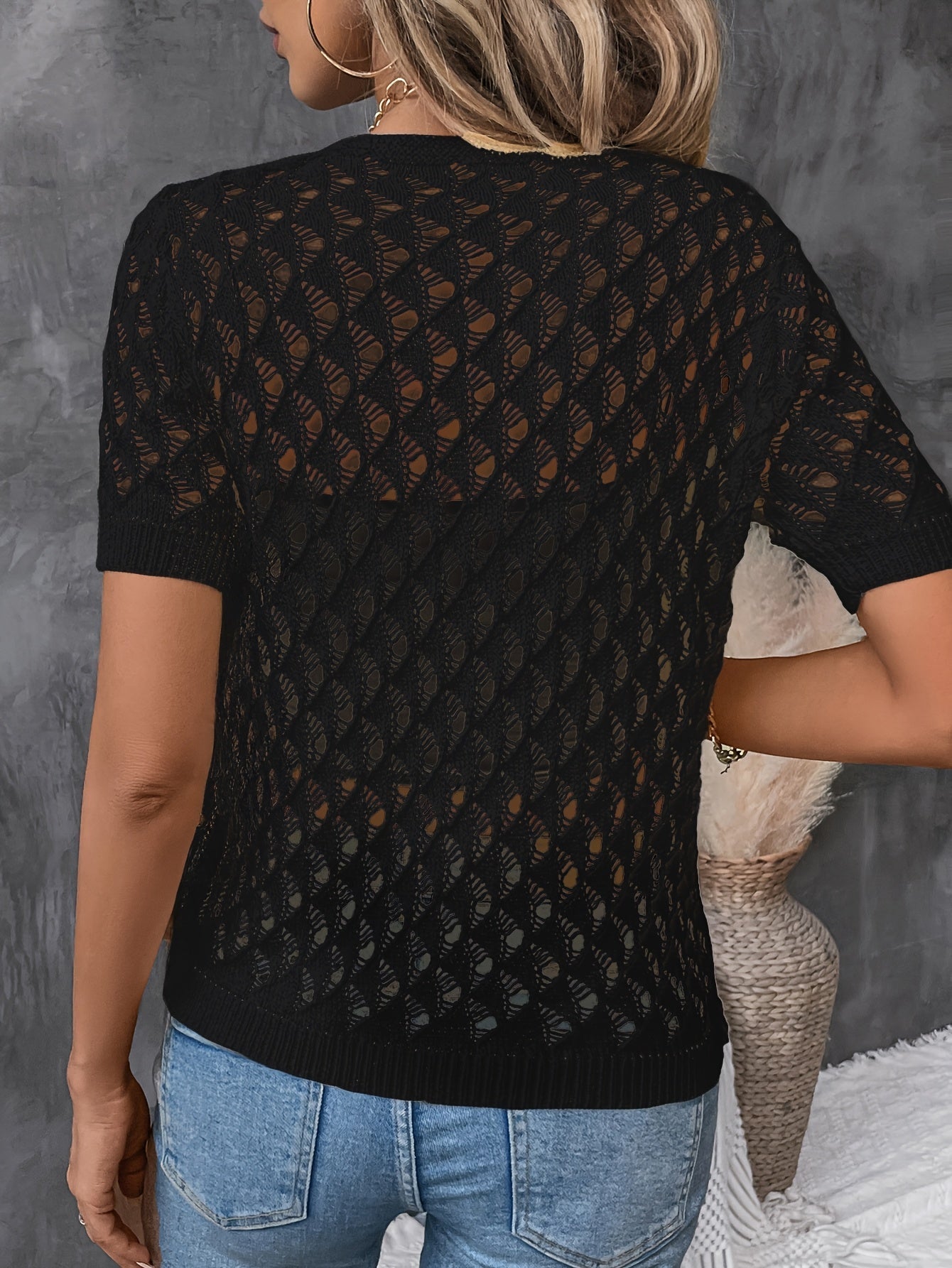 Fabienne | Knitted Crochet Blouse