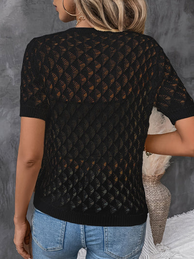 Fabienne | Knitted Crochet Blouse