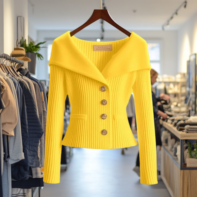 Flavia | Elegant Button Sweater