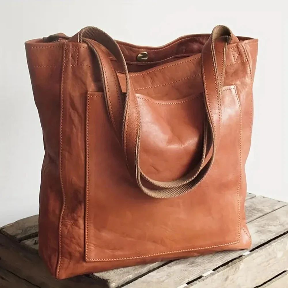 Lene | Everyday Brown Leather Tote