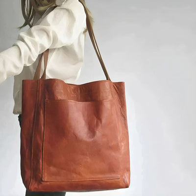 Lene | Everyday Brown Leather Tote