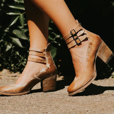Sadie | Strappy Block Heels