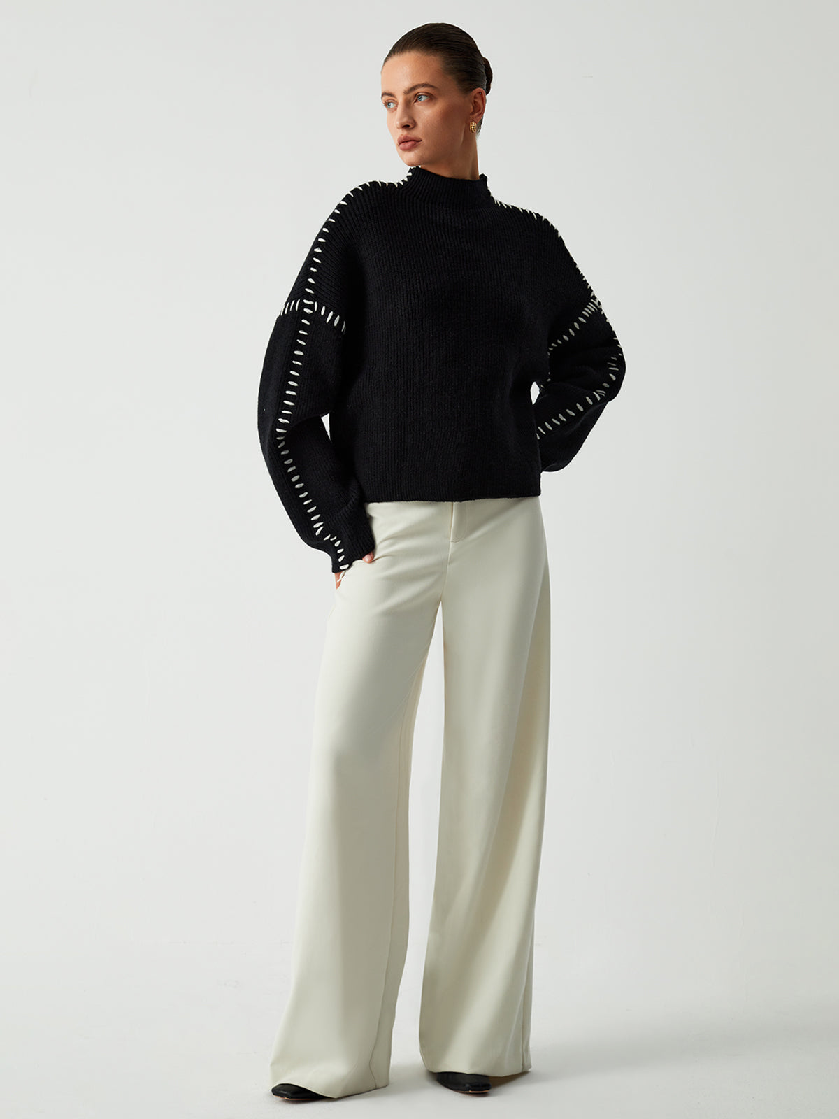 Alessi | Contrast Stitch Sweater