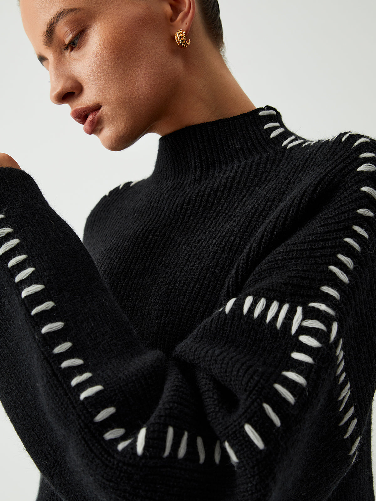 Alessi | Contrast Stitch Sweater