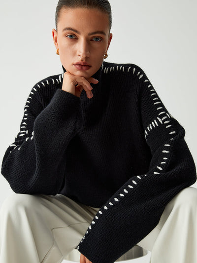 Alessi | Contrast Stitch Sweater