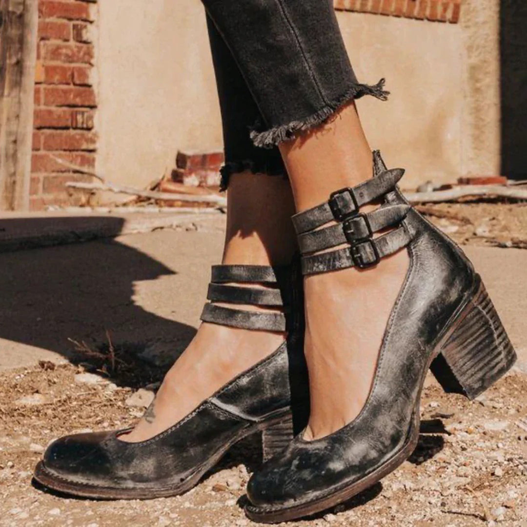 Sadie | Strappy Block Heels