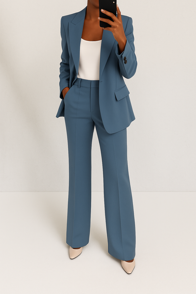 Oakley | Tailored Blue Blazer and Pants Set