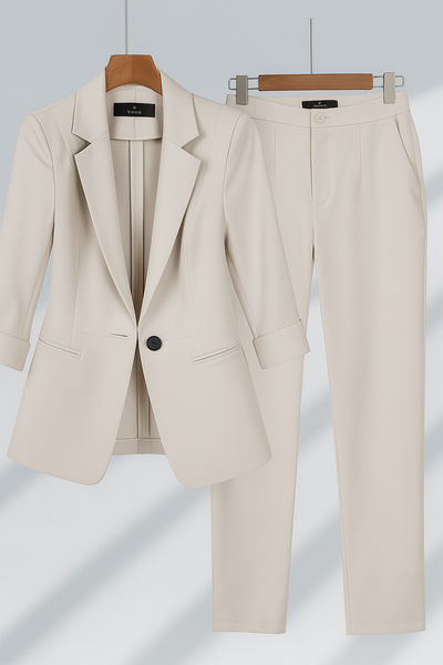 Orietta | Classic Black Blazer and Pants Set