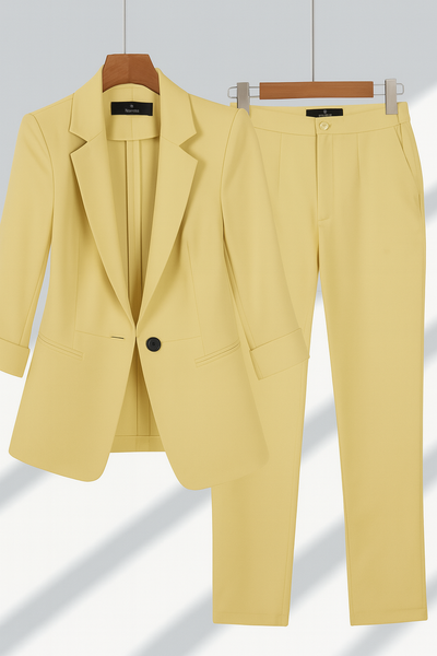 Orietta | Classic Black Blazer and Pants Set