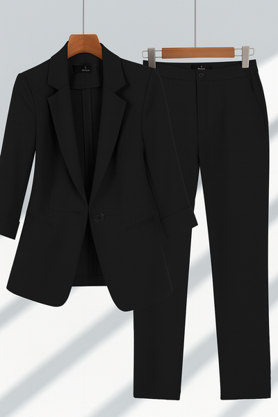 Orietta | Classic Black Blazer and Pants Set