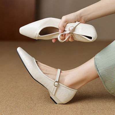 Frances | Graceful Mary Jane Flats