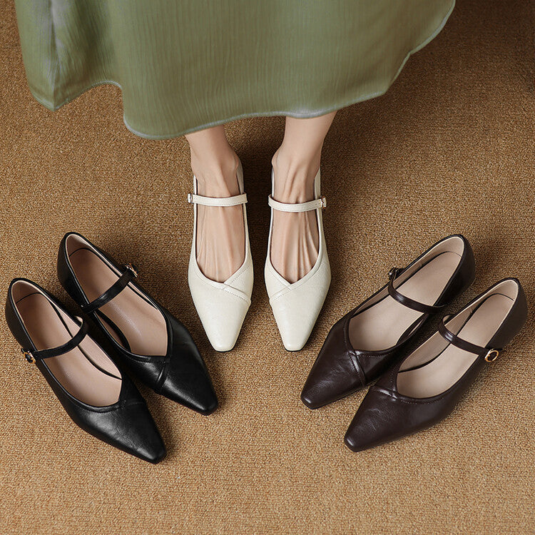 Frances | Graceful Mary Jane Flats