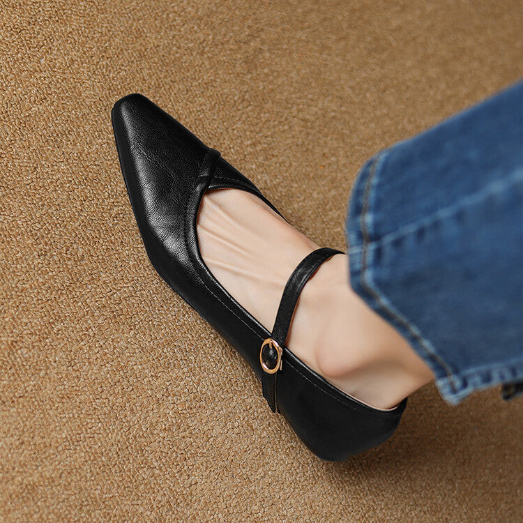 Frances | Graceful Mary Jane Flats