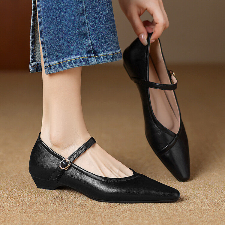 Frances | Graceful Mary Jane Flats