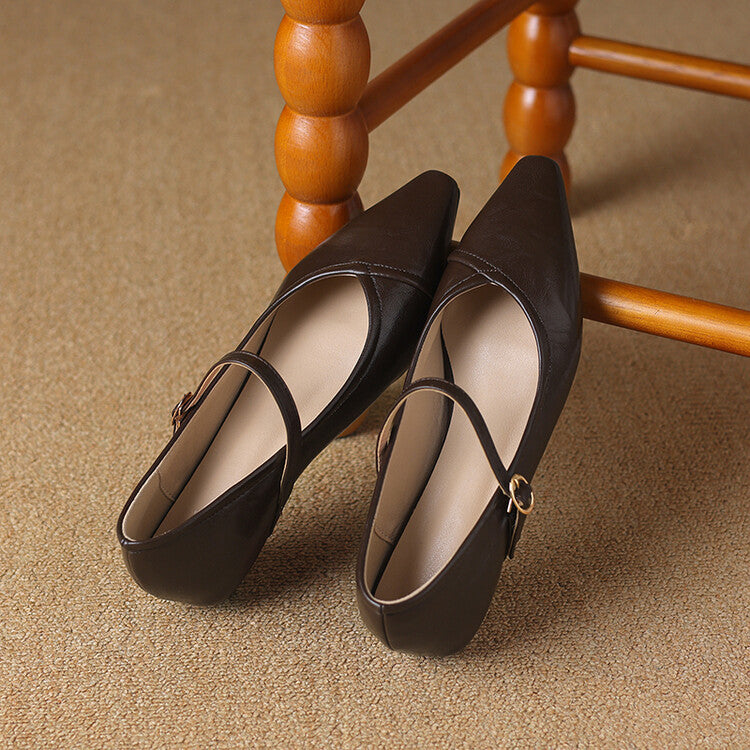 Frances | Graceful Mary Jane Flats