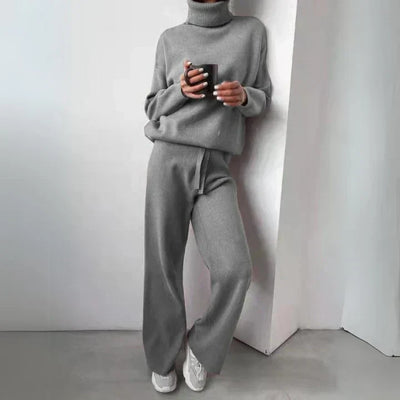 Lina | Cozy Gray Knit Set