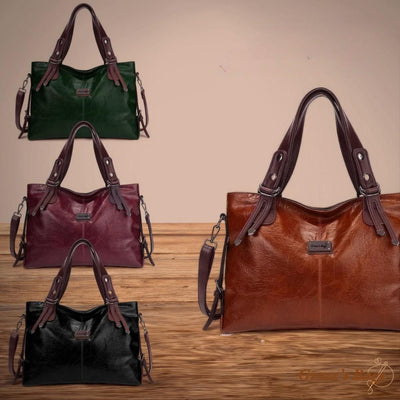 Annika | Dual-Tone Leather Tote