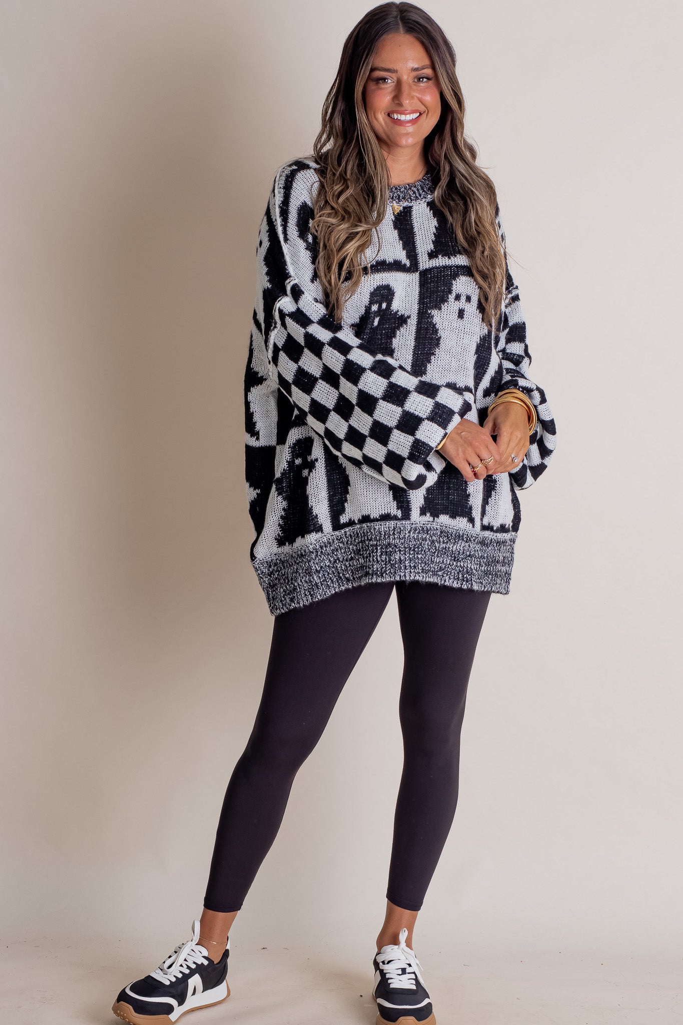 Brooklyn | Checkered Ghost Sweater