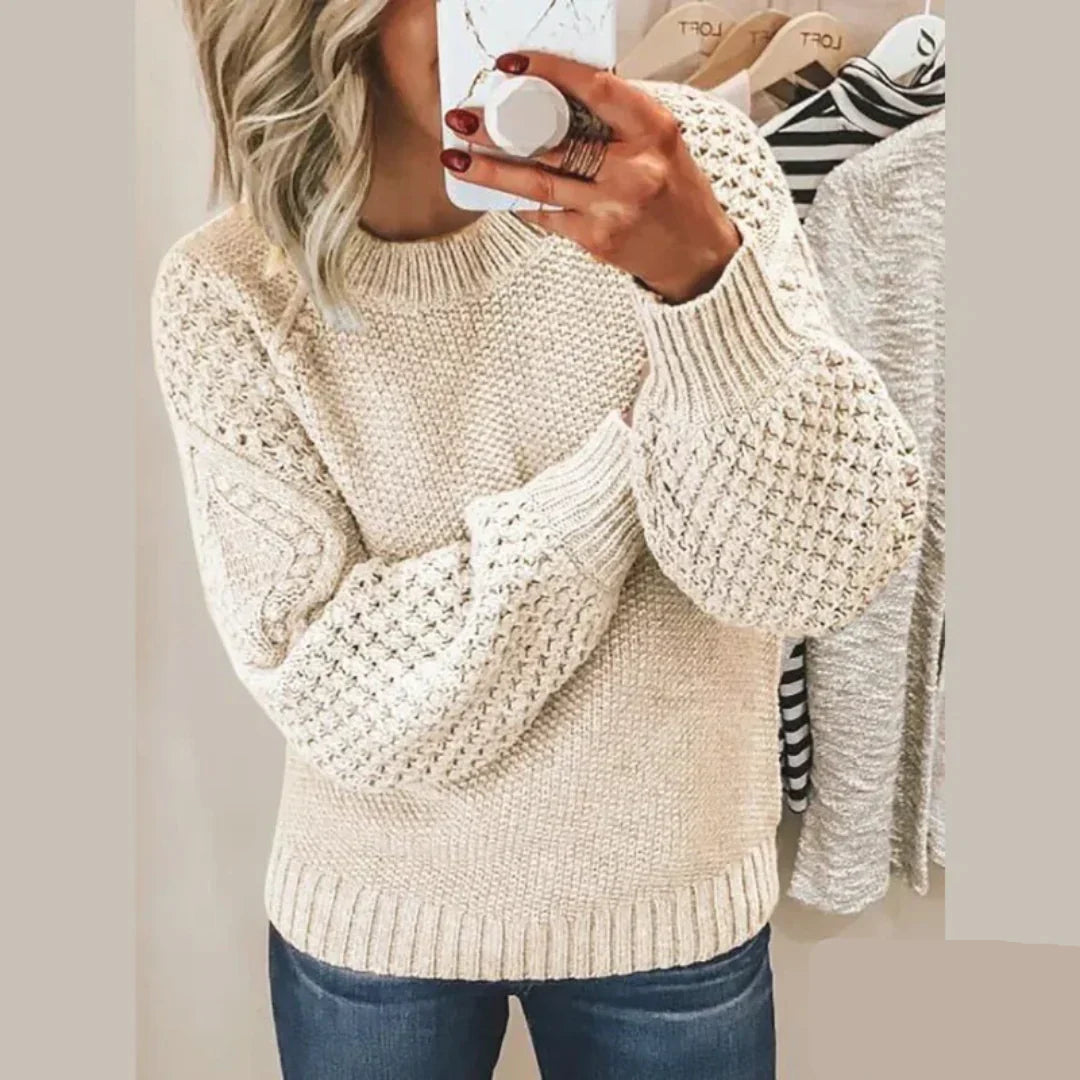 Francesca | Textured Knit Sweater