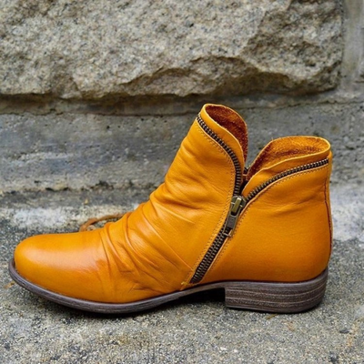 Camila | Classic Zip Ankle Boots
