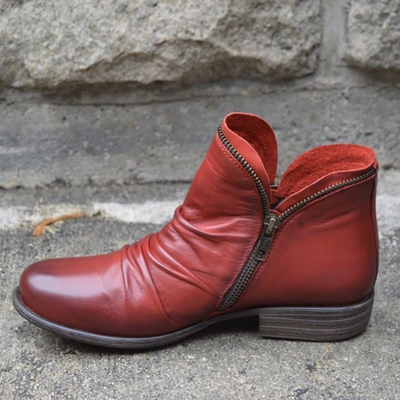 Camila | Classic Zip Ankle Boots