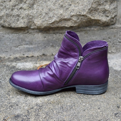 Camila | Classic Zip Ankle Boots