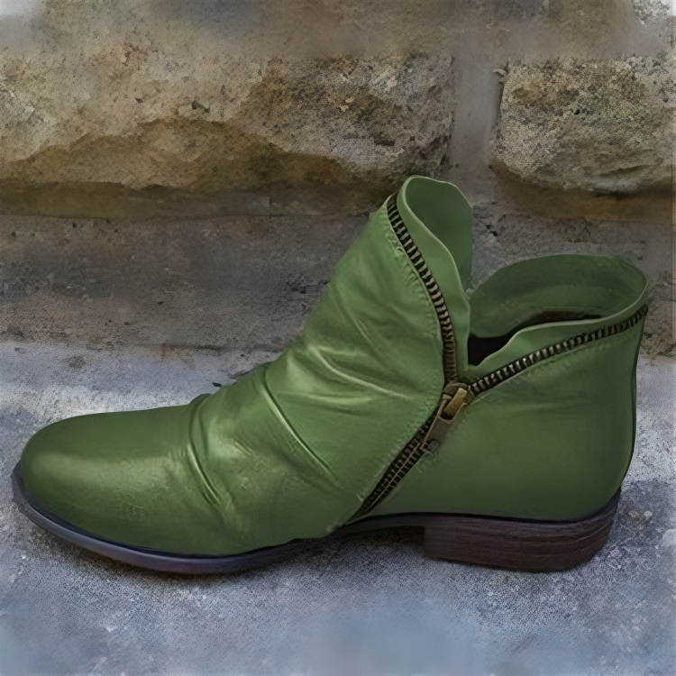Camila | Classic Zip Ankle Boots
