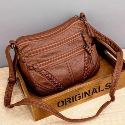 Fidelia | Braided Leather Crossbody