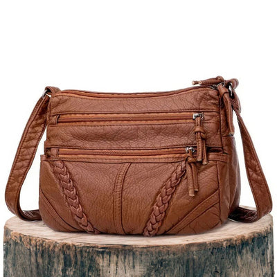 Fidelia | Braided Leather Crossbody