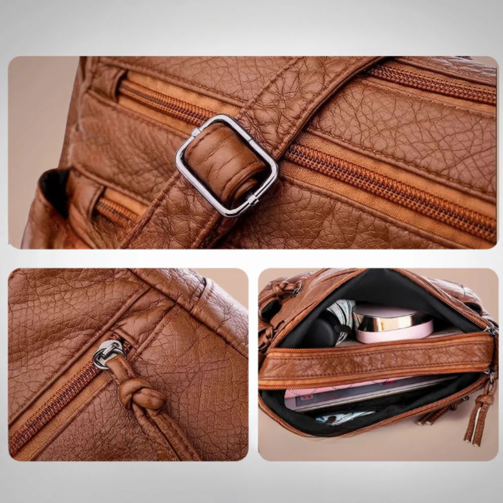 Fidelia | Braided Leather Crossbody