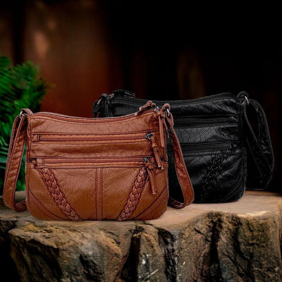 Fidelia | Braided Leather Crossbody