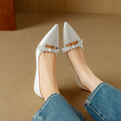 Flavienne | Bow Charm Kitten Heels