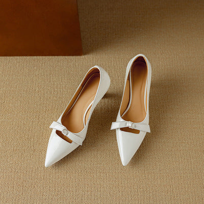 Flavienne | Bow Charm Kitten Heels