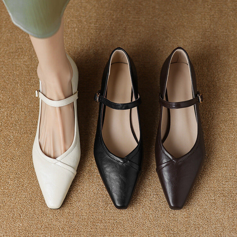 Frances | Graceful Mary Jane Flats