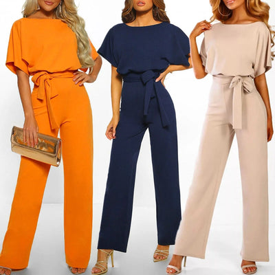 Lucia | Elegant Tie-Waist Jumpsuit