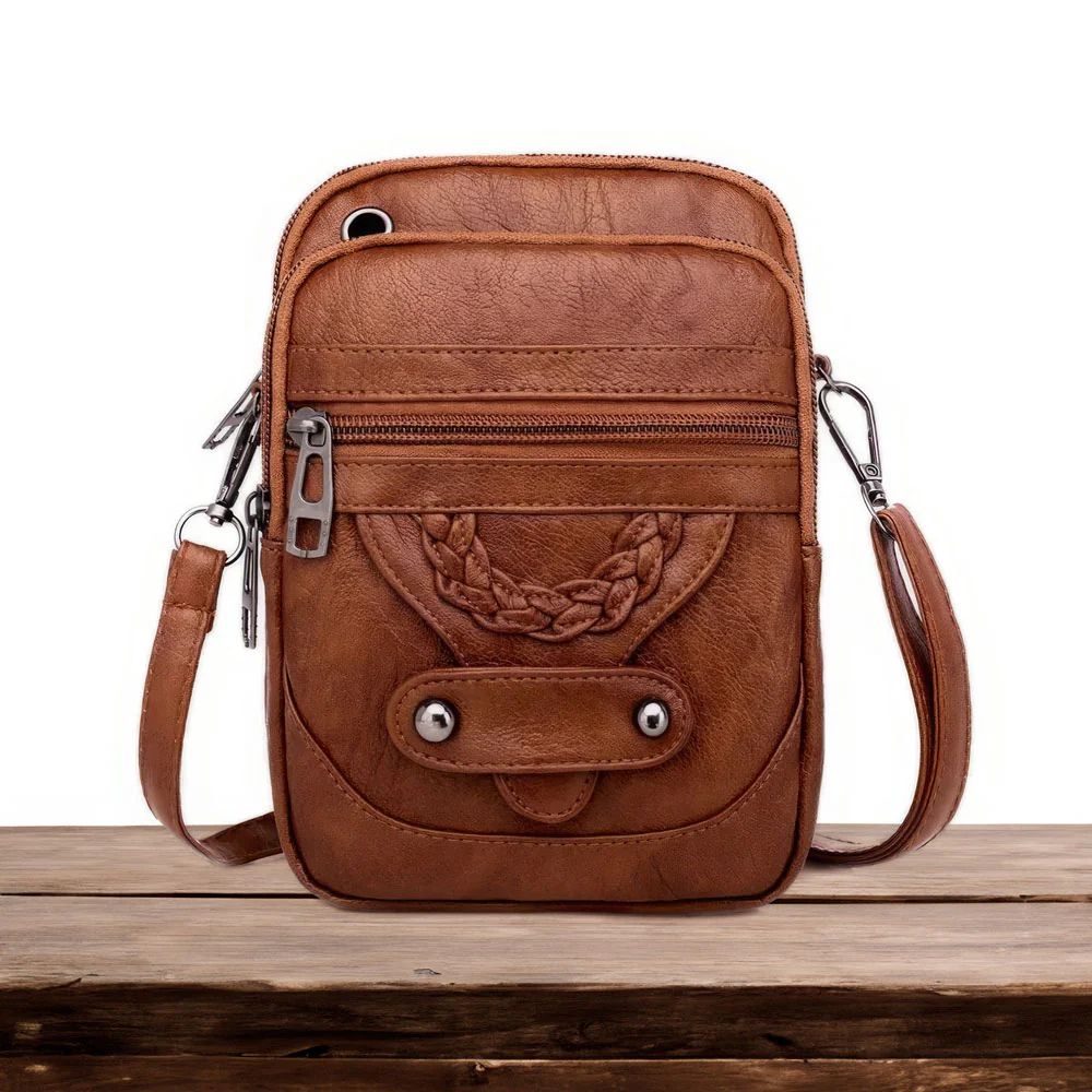 Thyra | Compact Braided Crossbody Bag
