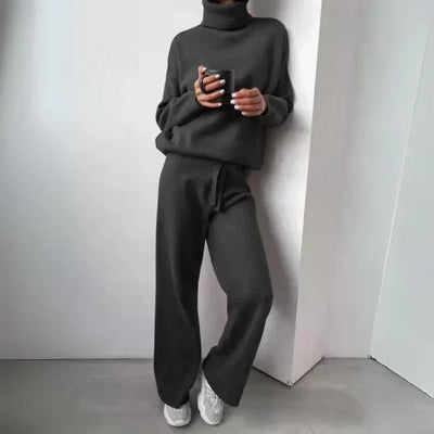 Lina | Cozy Gray Knit Set