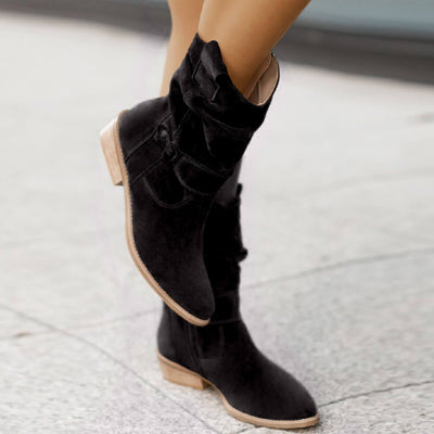 Emily | Suede Slouch Boots