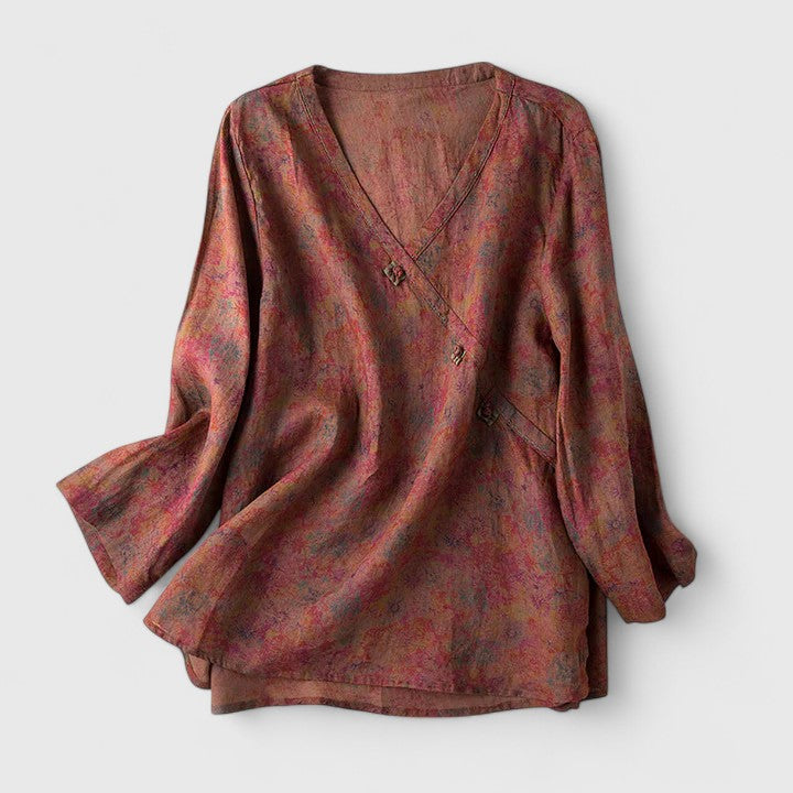 Felicia | Bohemian Print Blouse