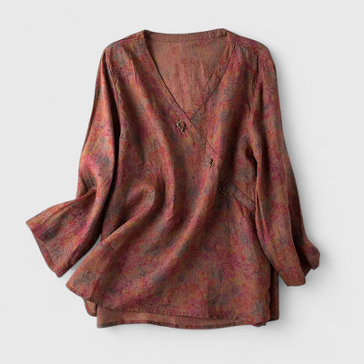 Felicia | Bohemian Print Blouse