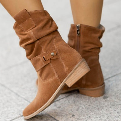 Emily | Suede Slouch Boots