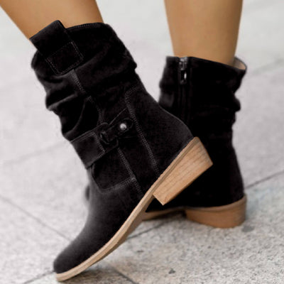 Emily | Suede Slouch Boots