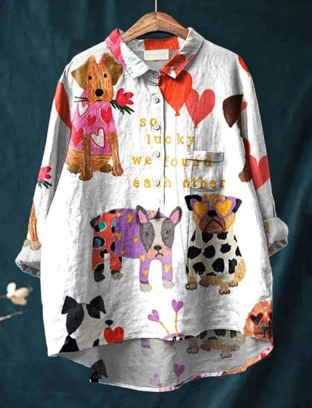 Ellen | Colorful Paws Shirt