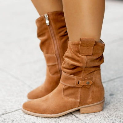 Emily | Suede Slouch Boots